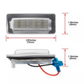 2X LED License Plate Light Lamps for Mercedes Sprinter W901-W905 (1996–2006)