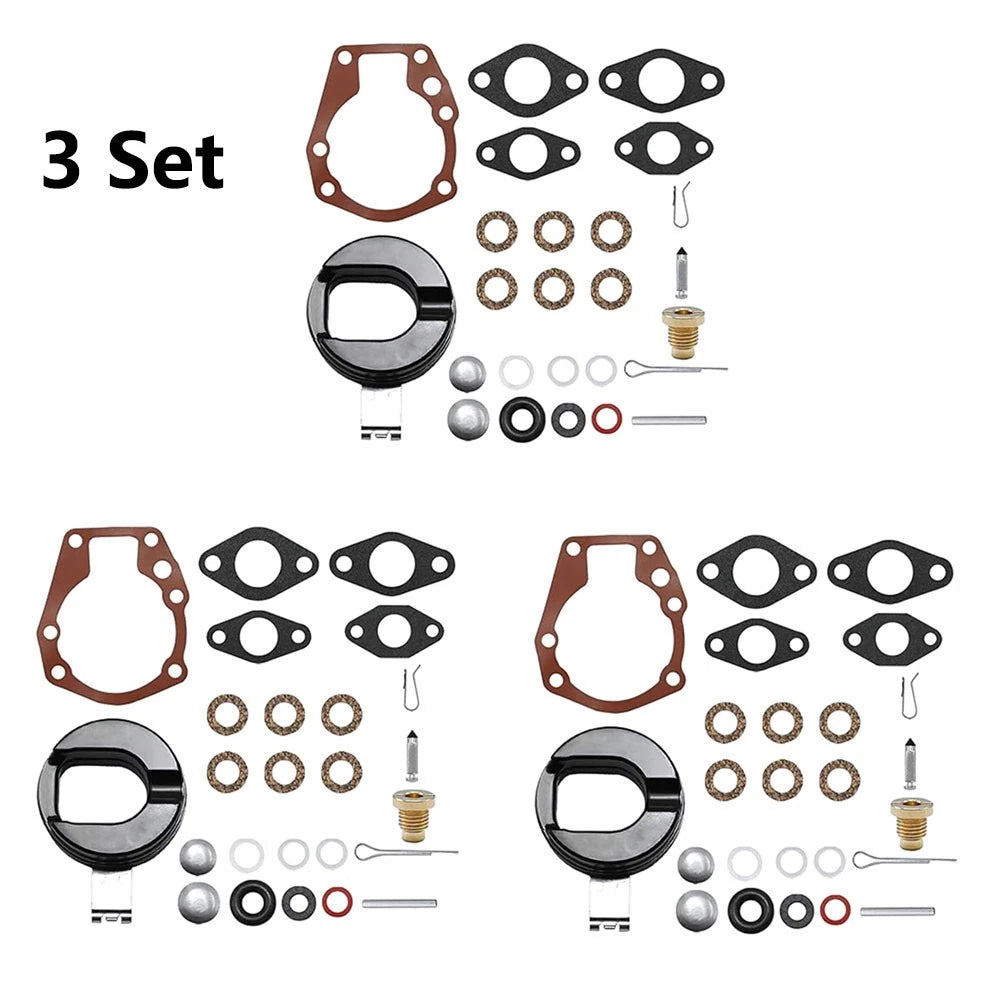3X Carburetor Rebuild Kit for Johnson Evinrude 1.5hp 2hp 3hp (18-7043 382048)