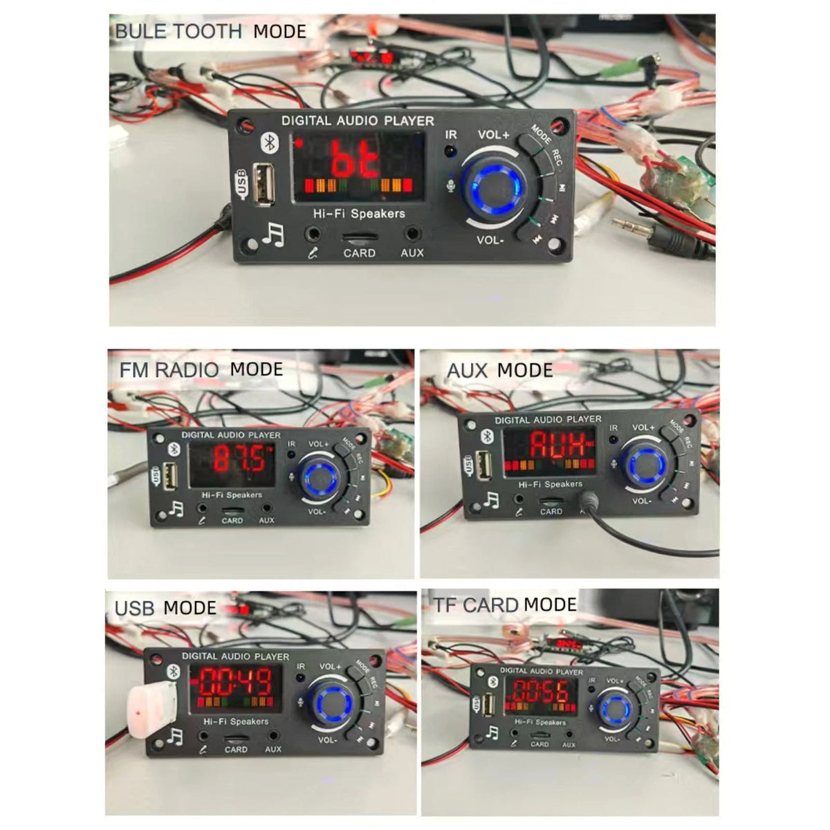50W Amplifier Bluetooth MP3 Player Decoder Board for Car (Universal)