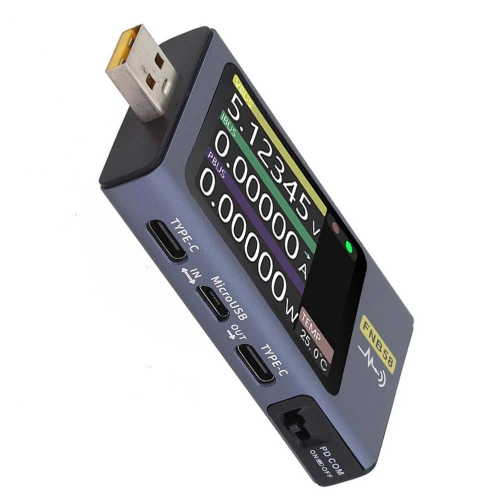 FNB58 USB Tester for Fast Charging Detection and Battery Capacity Calculation