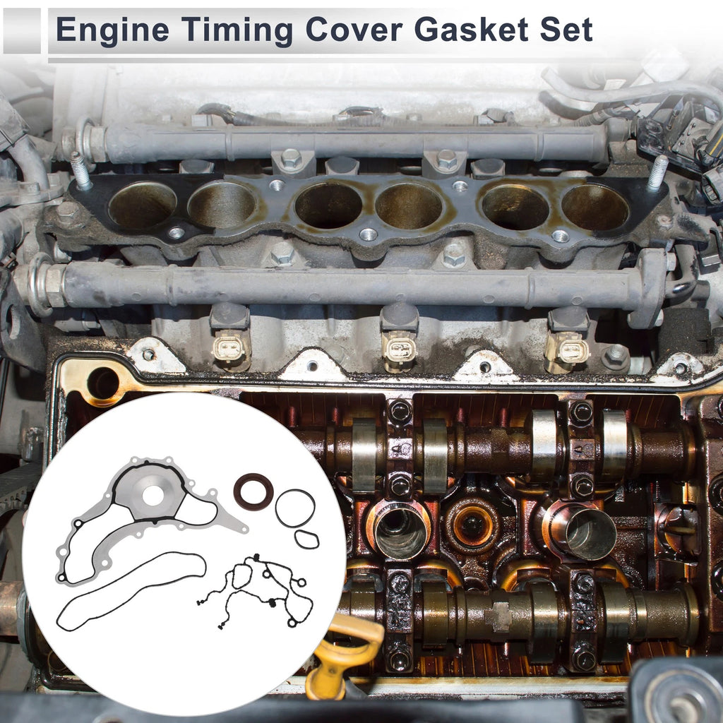 Engine Timing Cover Gasket Set for Dodge Challenger (2011–2016) 1 Set