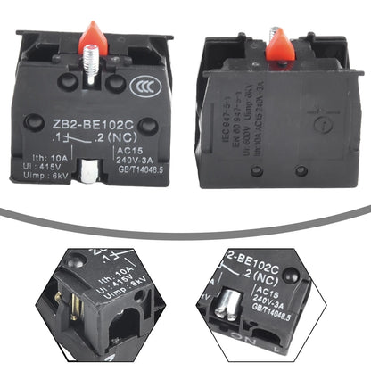 10PCS Push Button Joystick Switch ZB2 BE102C 10A 600V Normally Closed