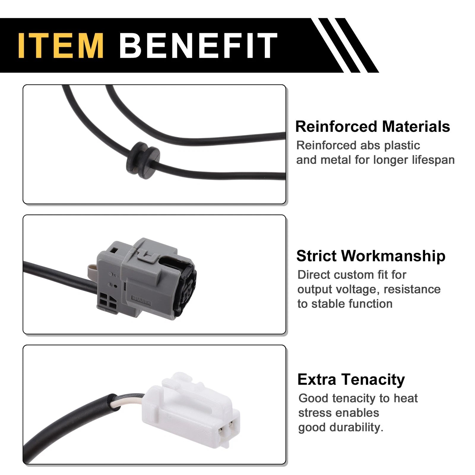 ABS Wheel Speed Sensor Right Rear Replacement for Toyota Prius (2012–2015)