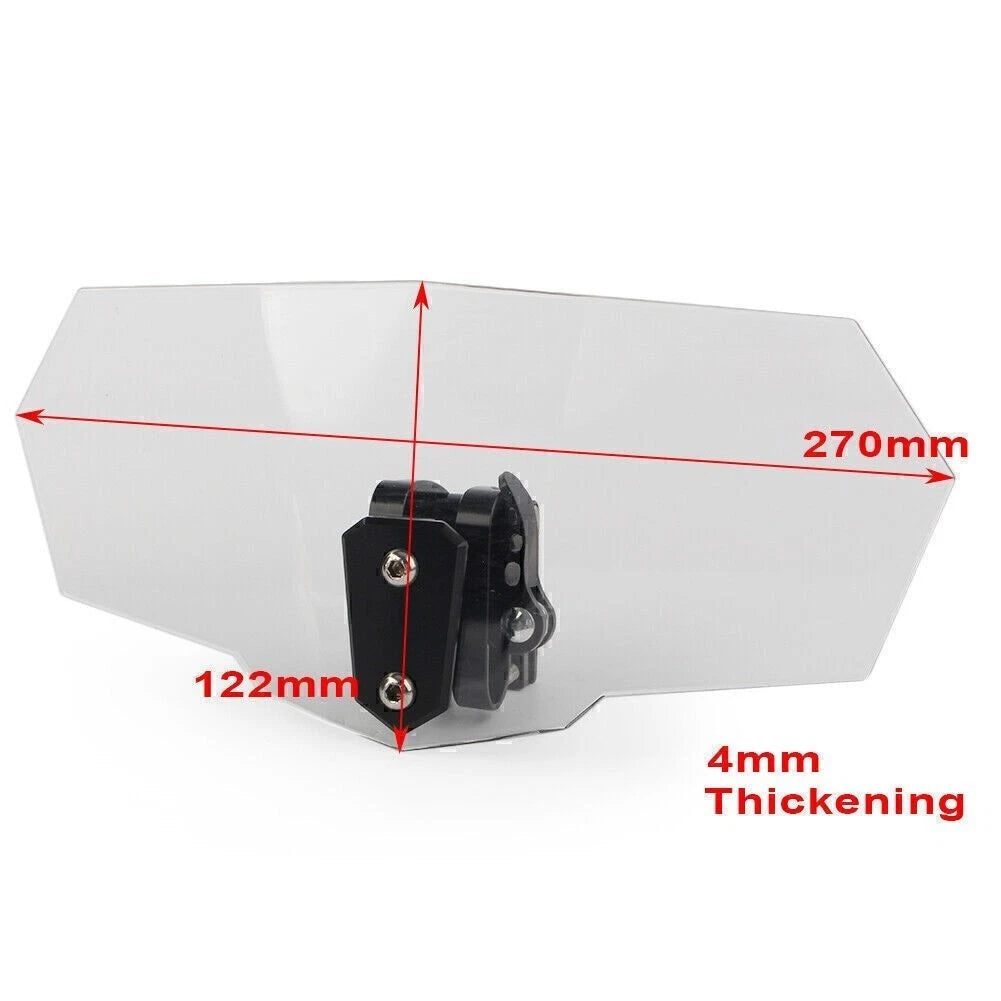 Windshield Extension Spoiler Deflector for Universal Fit (Adjustable)