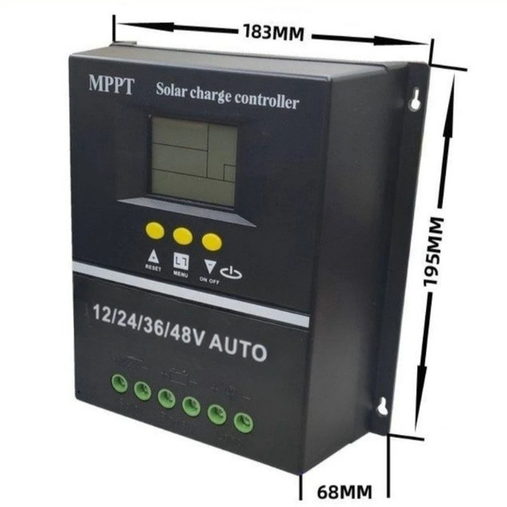 MPPT Solar Regulator with LCD Battery Monitor for Multiple Applications