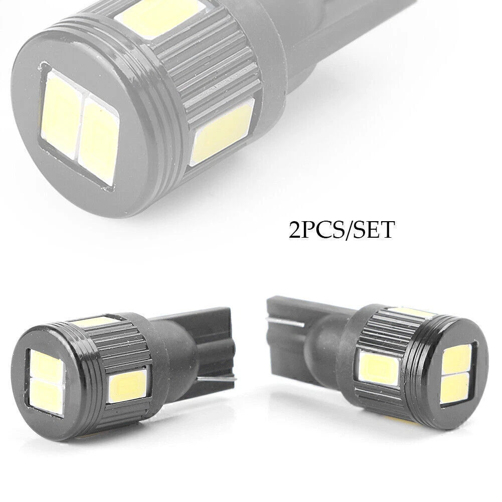 2X LED Canbus Wedge Light Bulb T10 5630 6 SMD for Car