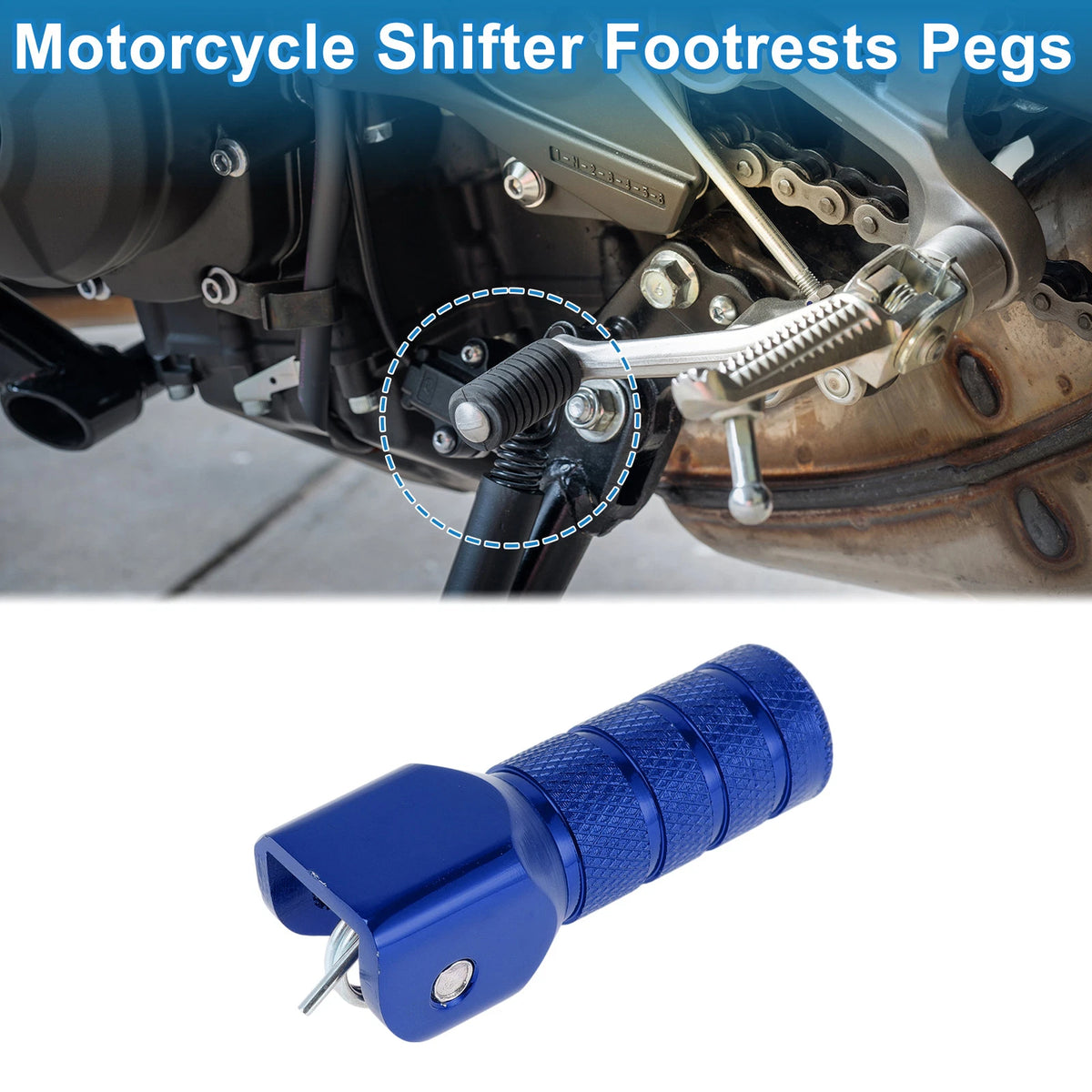 Cylinder Square Shifter Footrests Pegs for Suzuki RMZ