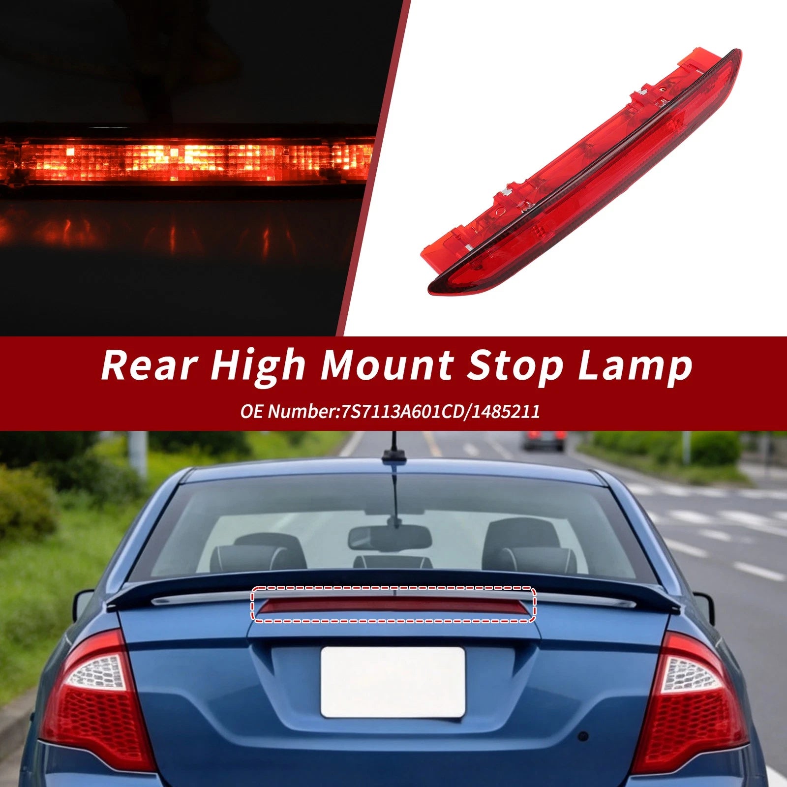 LED Third Brake Light for Ford Fusion (2008–2012) 7S7113A601CD