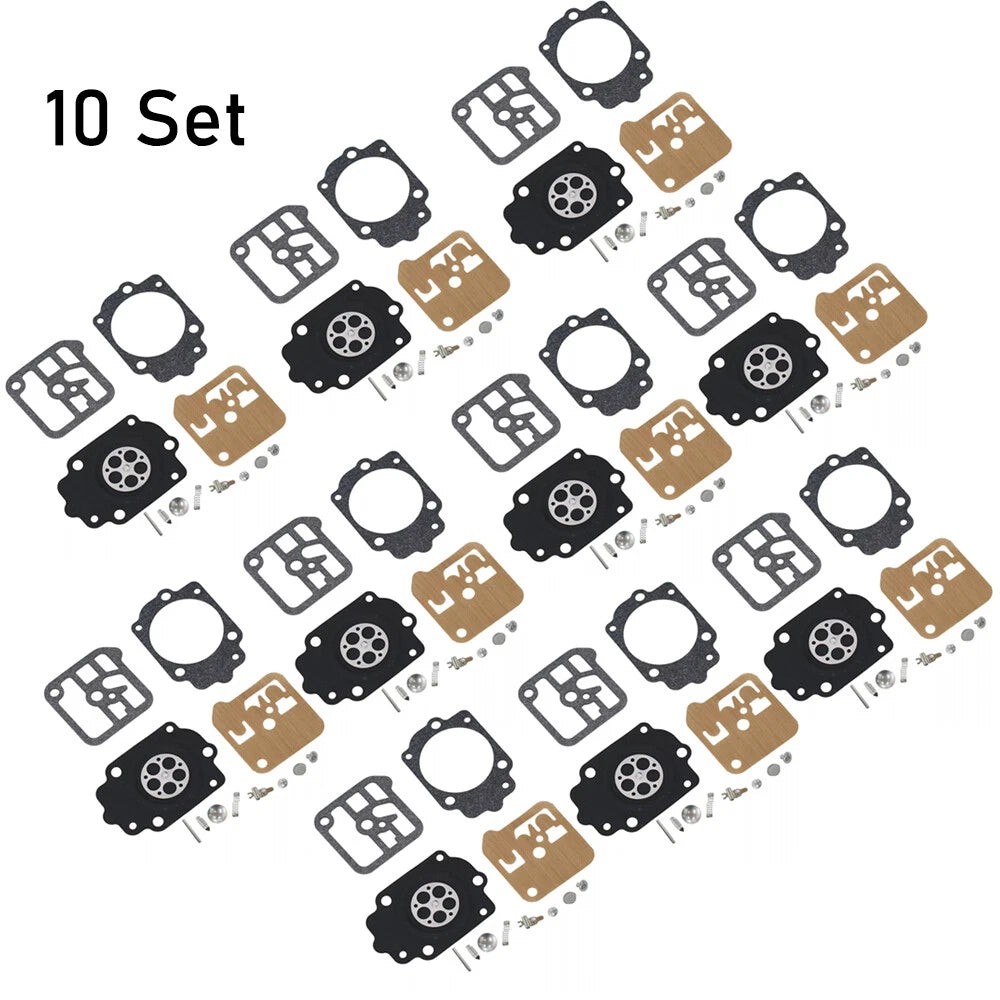 Set of 10 Carburetor Gasket Kits for Tillotson RK-1HE Stihl 038 Wacker BH23