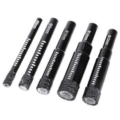 Diamond Drill Bits for Porcelain Granite Tile Ceramic (Set of 5)