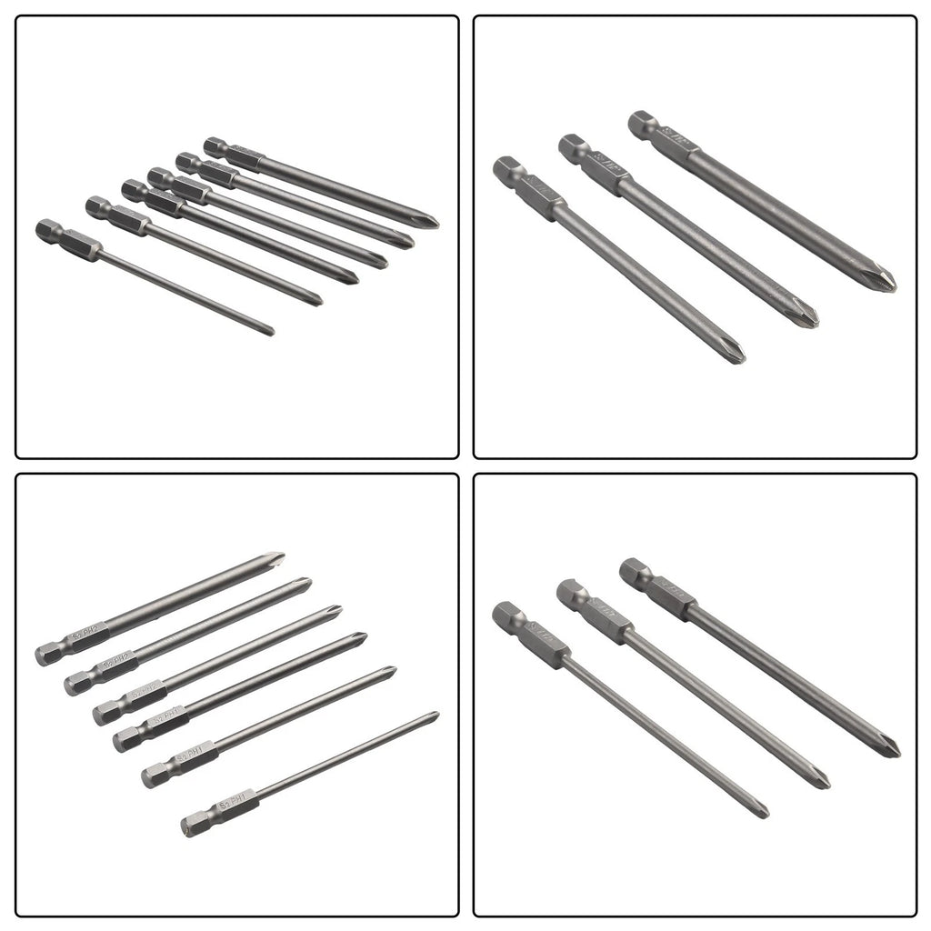 1/4 Inch Magnetic Hex Screwdriver Bit for (100mm Long)