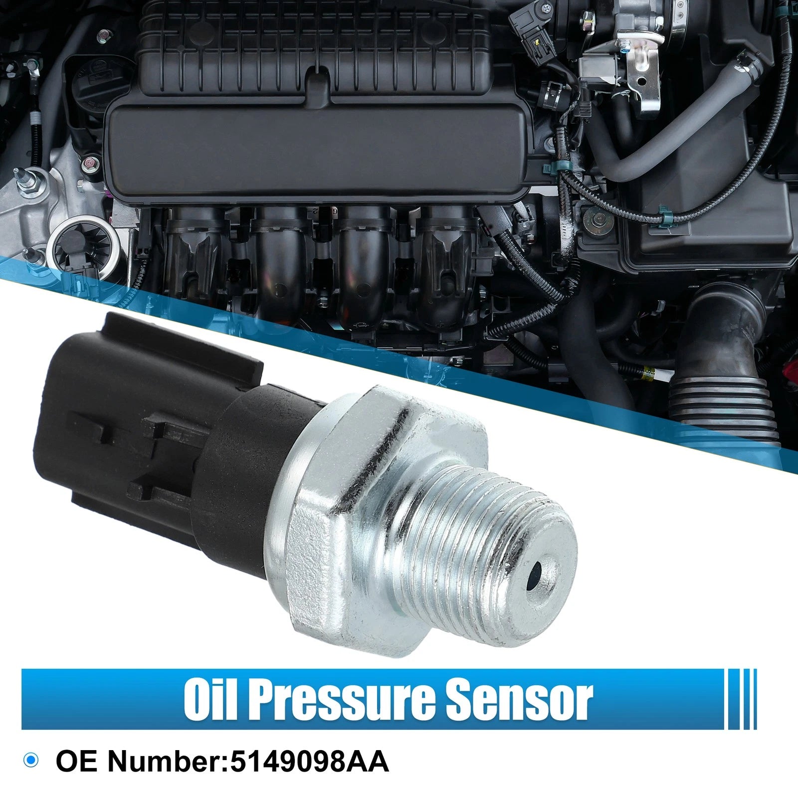 Engine Oil Pressure Sensor Switch Replacement for Dodge Ram (2009–2018)