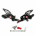 Aluminum Rearsets Footpeg Pedals for Kawasaki Z125 Pro (2016–2019) Black T9