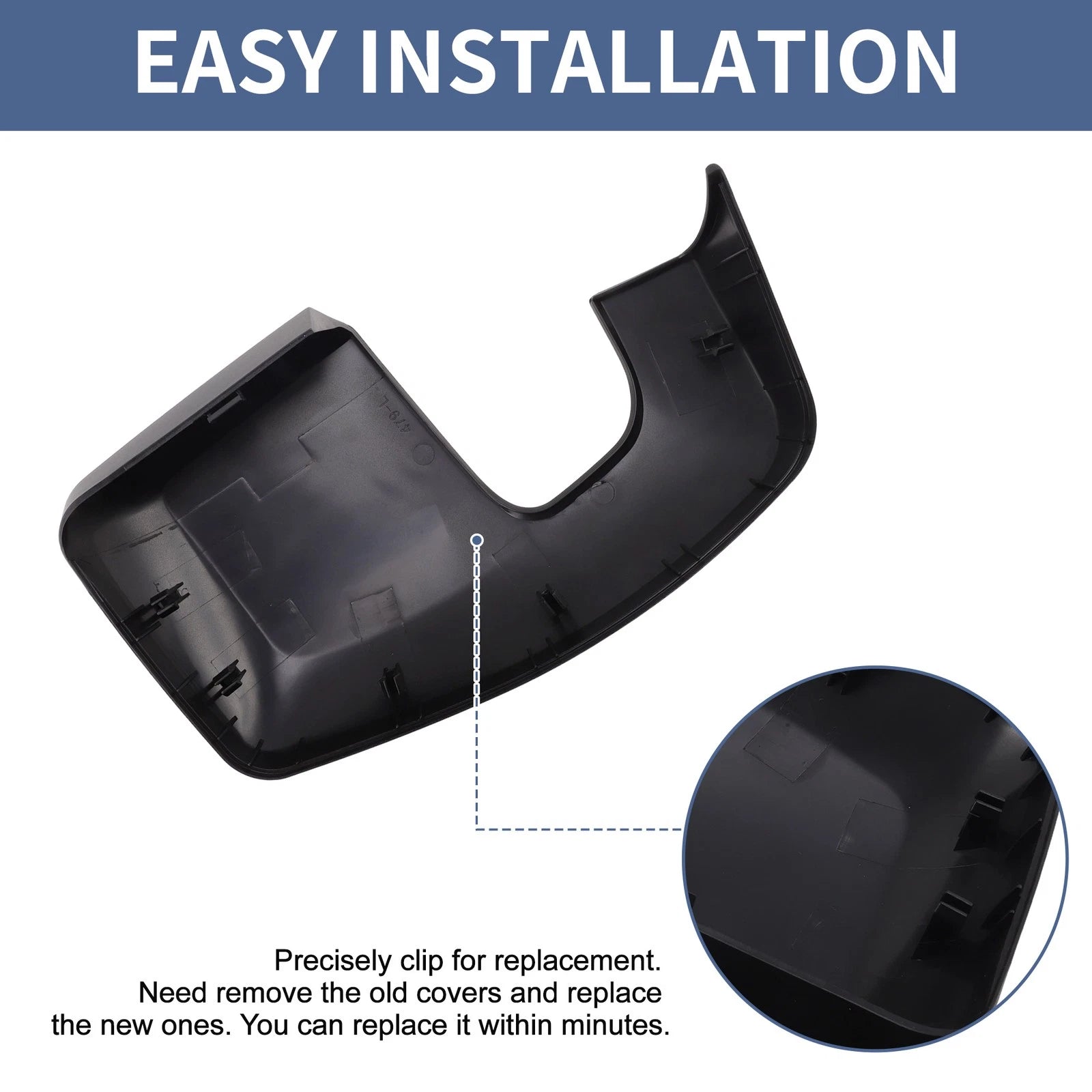 Rearview Mirror Cover Cap LH for Ford Transit Custom V362 (2012–2023)