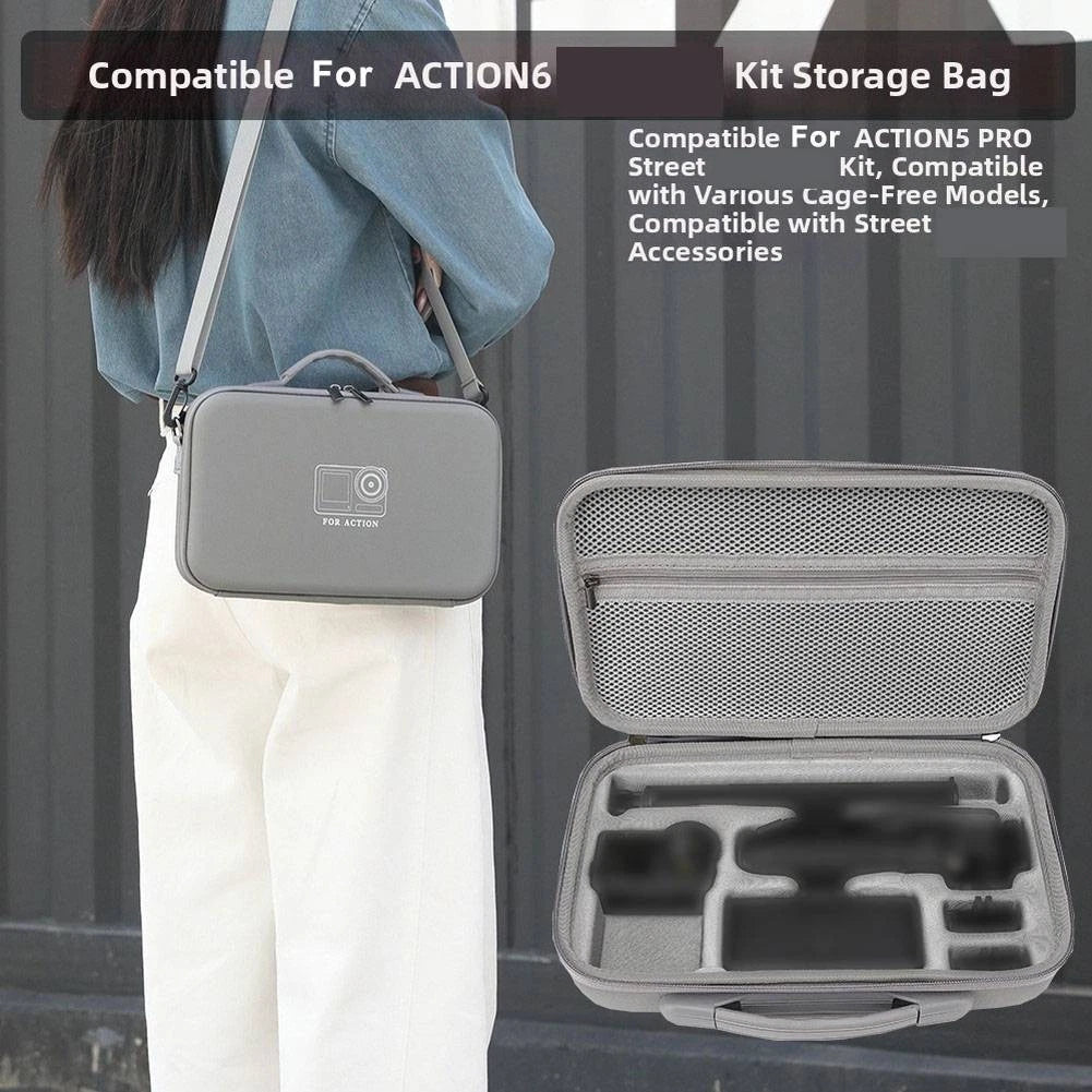 Camera Carry Pouch for DJI Action 5 Pro & Action 6 (Compact Size)