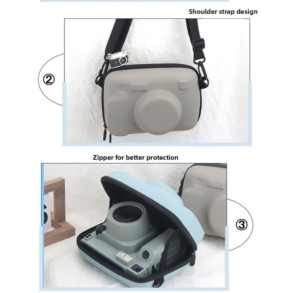 PU Leather Camera Bag for Wide400 Compact (21.5x11.5x15.5 cm)