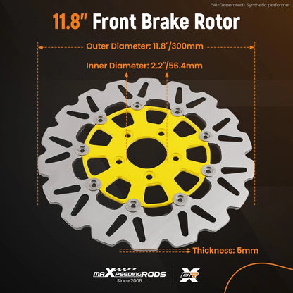 2PC Front Brake Rotor Disc Kit for Harley-Davidson Touring (2008–2019)
