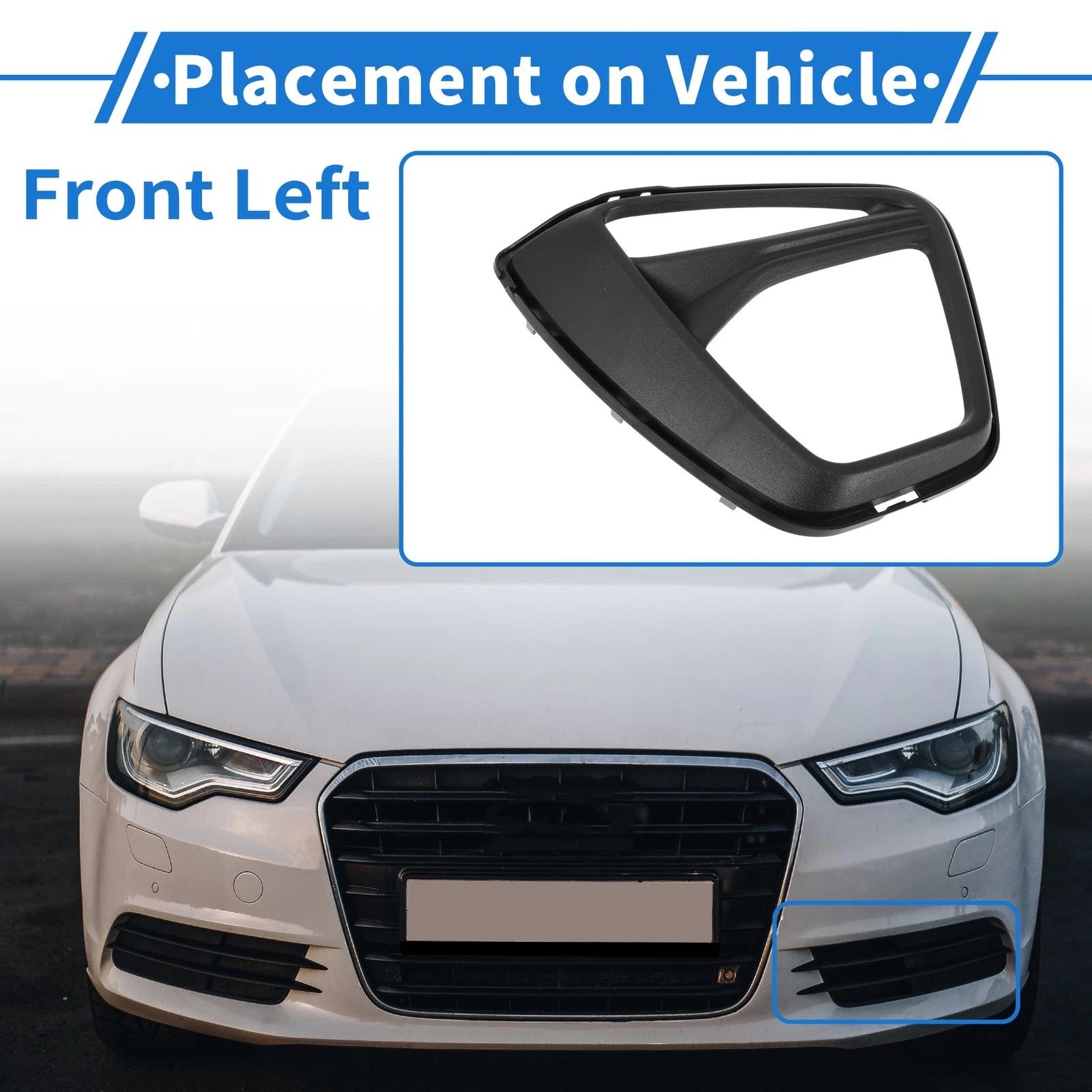 Front Left Fog Light Grill Replacement for Chevrolet Blazer (2019–2022)