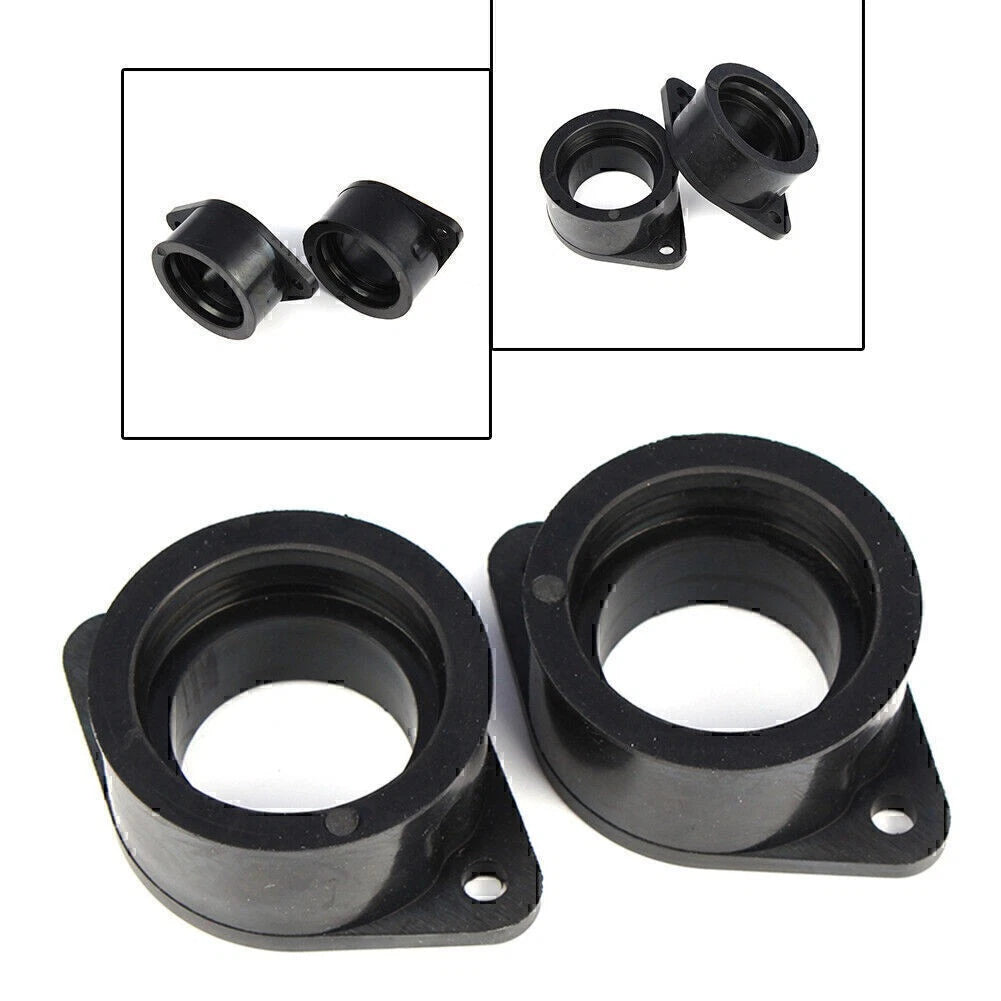 2pcs Carburetor Insulator Intake Boot Set 16065-1027 For Kawasaki 80-1983 KZ440