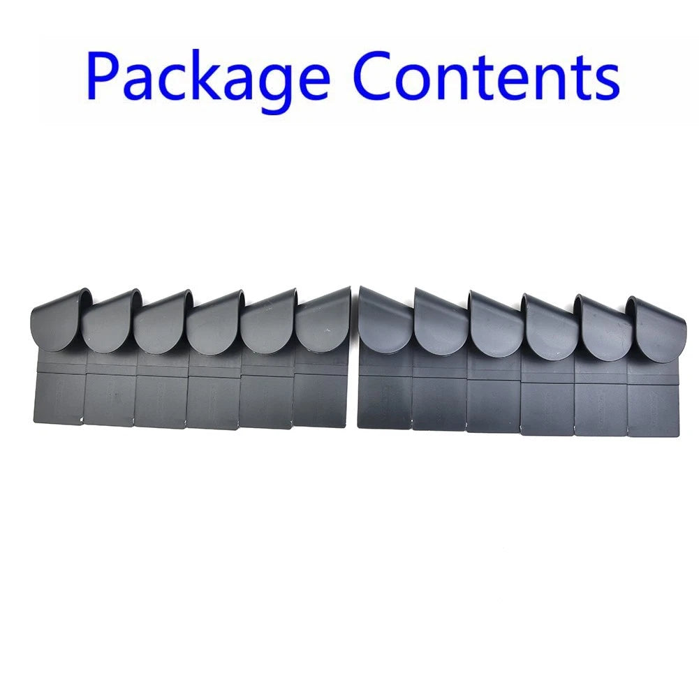 12pcs Pot Cover Storage Organizer Rack Wall Mount Holder Kitchen Tool