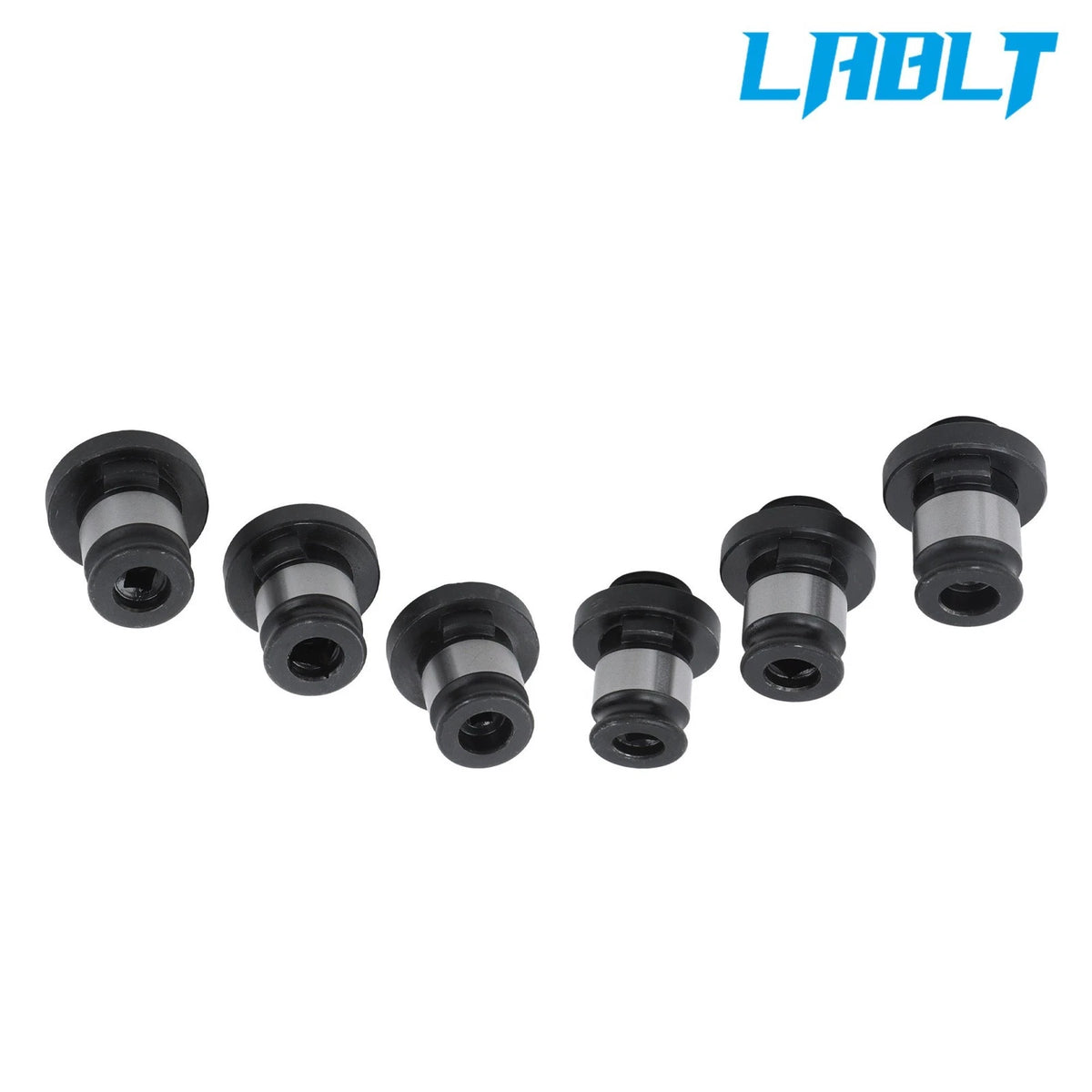 Set of 6 Rigid Tap Collet Adapters for ANSI TC312 Quick Change