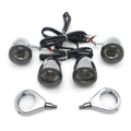 Chrome Motorcycle Turn Signals Kit for Harley Davidson (41mm)
