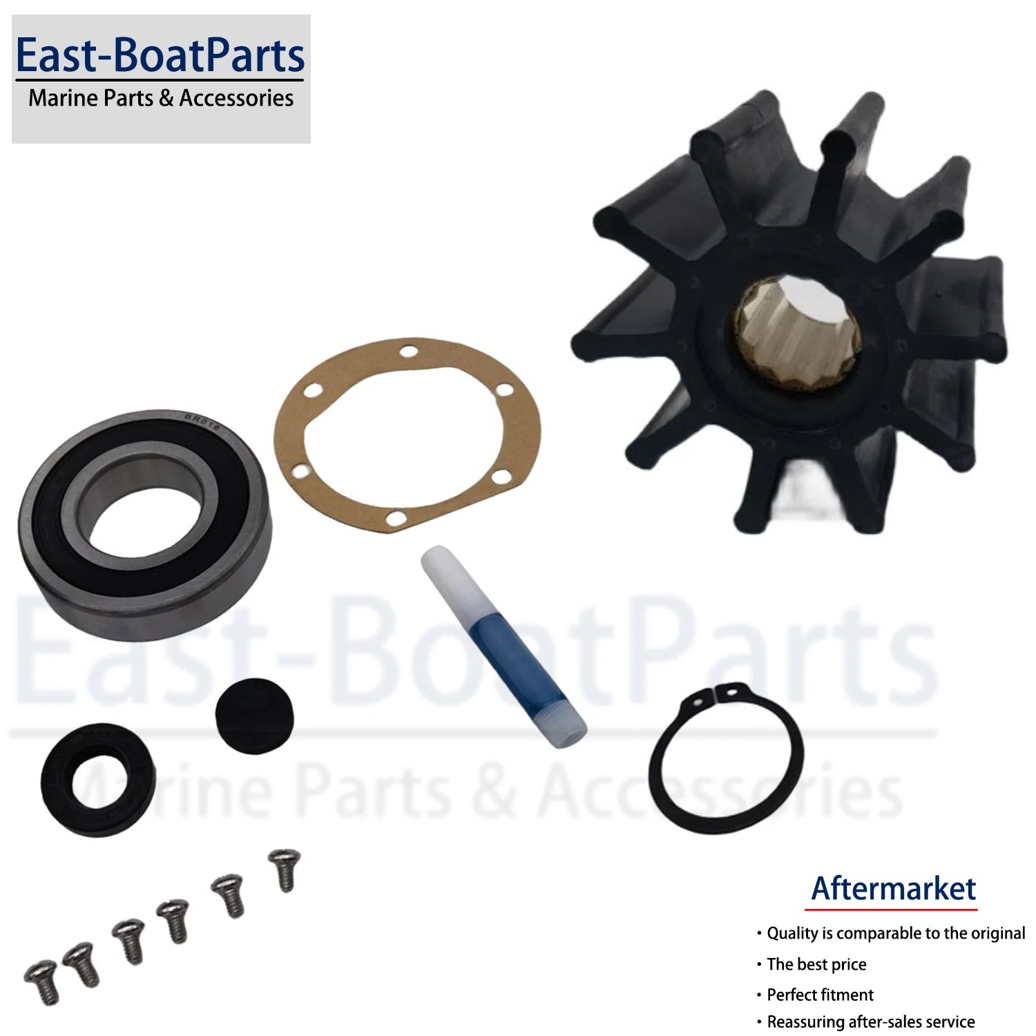Crank Driven Sea Water Pump Repair Kit for Volvo Penta MS3B MS3C MS4A MS4B (–)