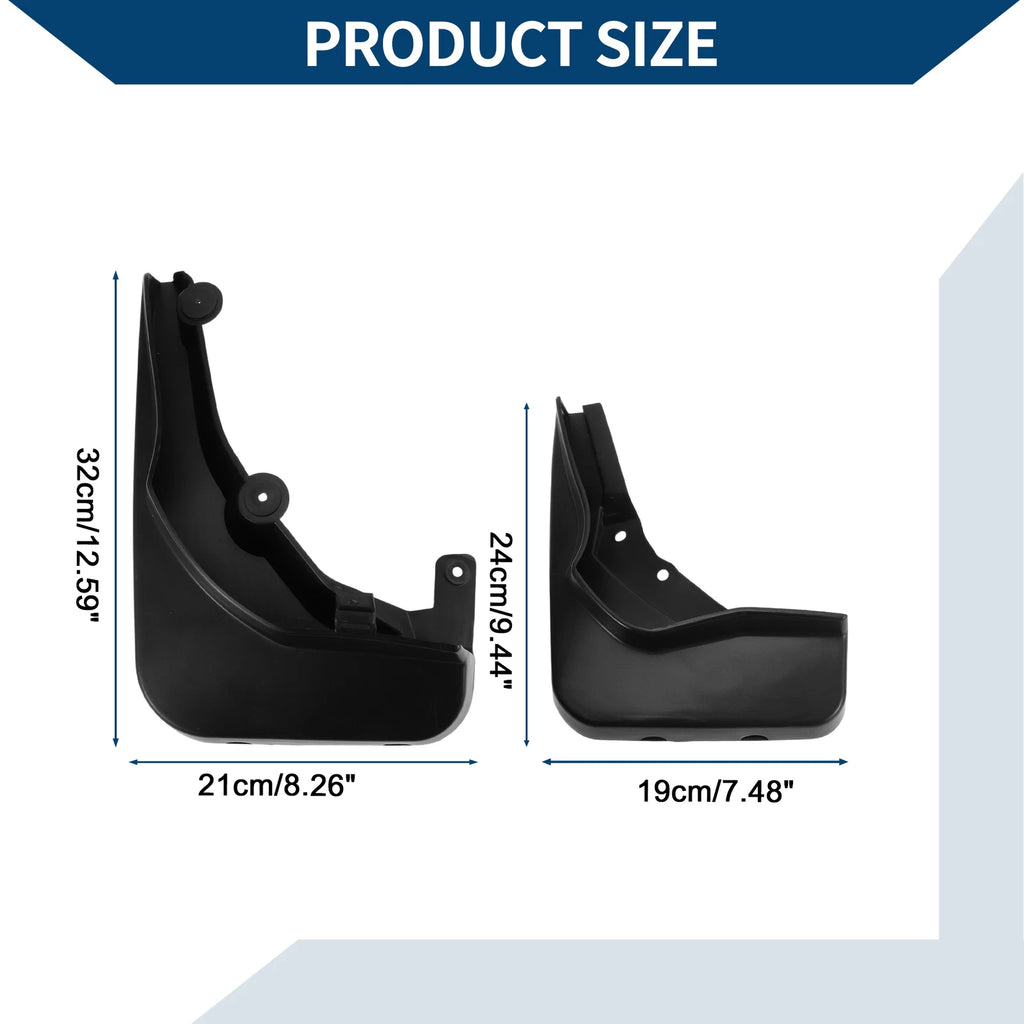 Set of 2 Mud Flaps Splash Guards for Mercedes-Benz E Class (2014–2015)