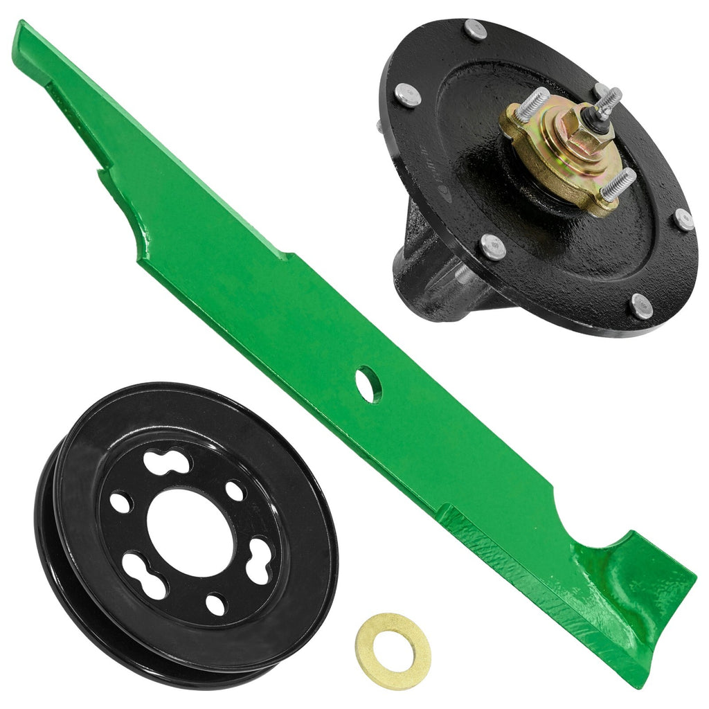 Deck Spindle Blade and Pulley Replacement for Toro Z400 Z Master (2004–2011)