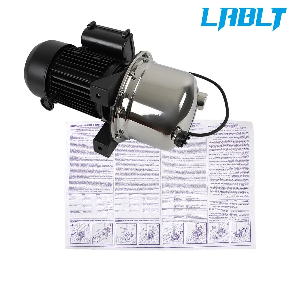 1.2HP Shallow Well Jet Water Pump for Irrigation (LABLT 1209, 164 FT)
