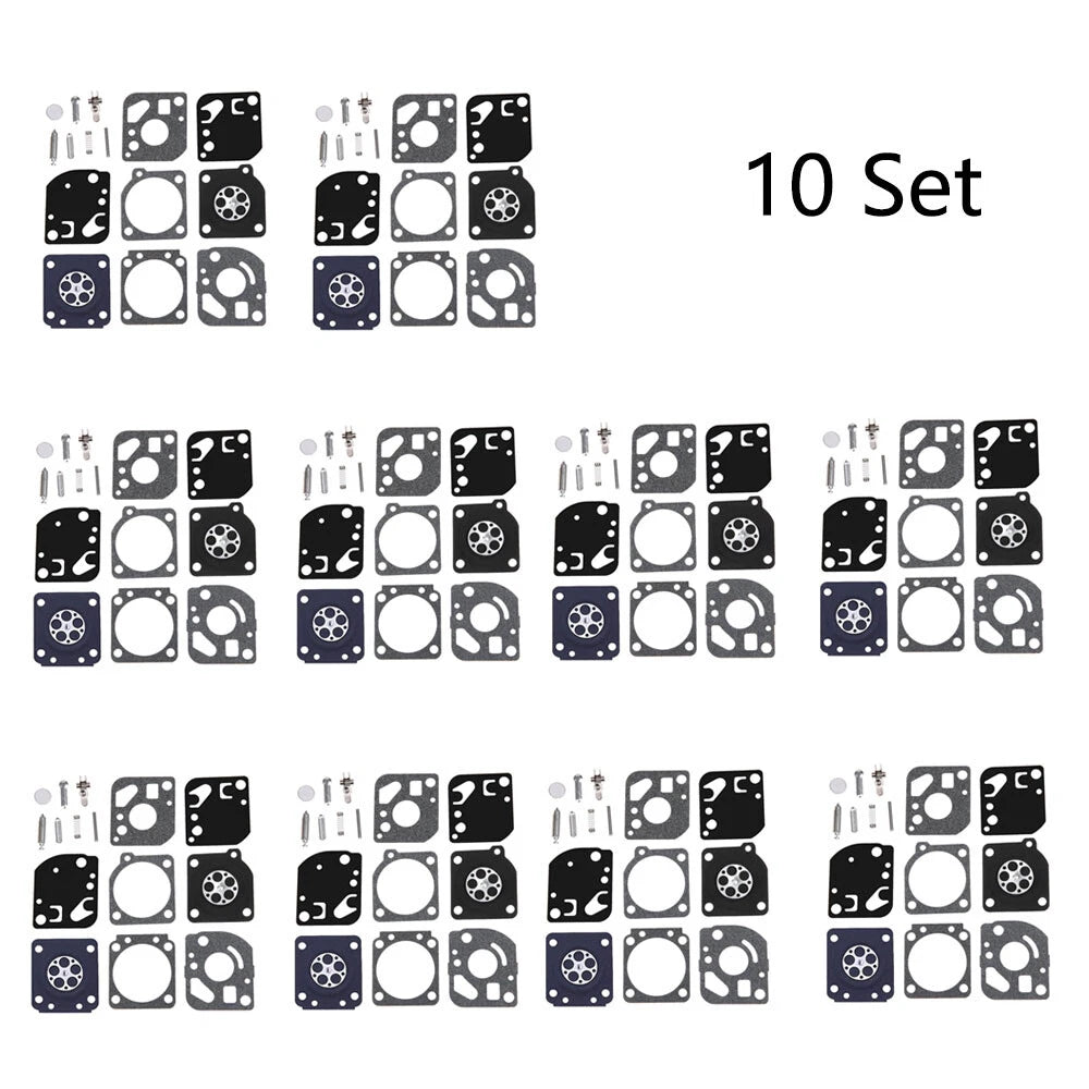 Set of 10 Carburetor Diaphragm Overhaul Kit for Zama RB-29 (N/A)