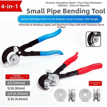 Pipe Bending Kit for Manual Tube Bender with Interchangeable Heads