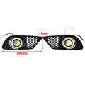 Pair Front Bumper Fog Light Grills for Mercedes C-Class W204 (2008–2010)