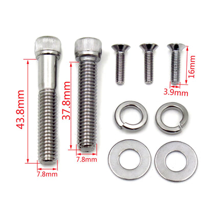 Diamond Flame Stem Chrome Mirrors for Harley Iron Horse (Custom Application)