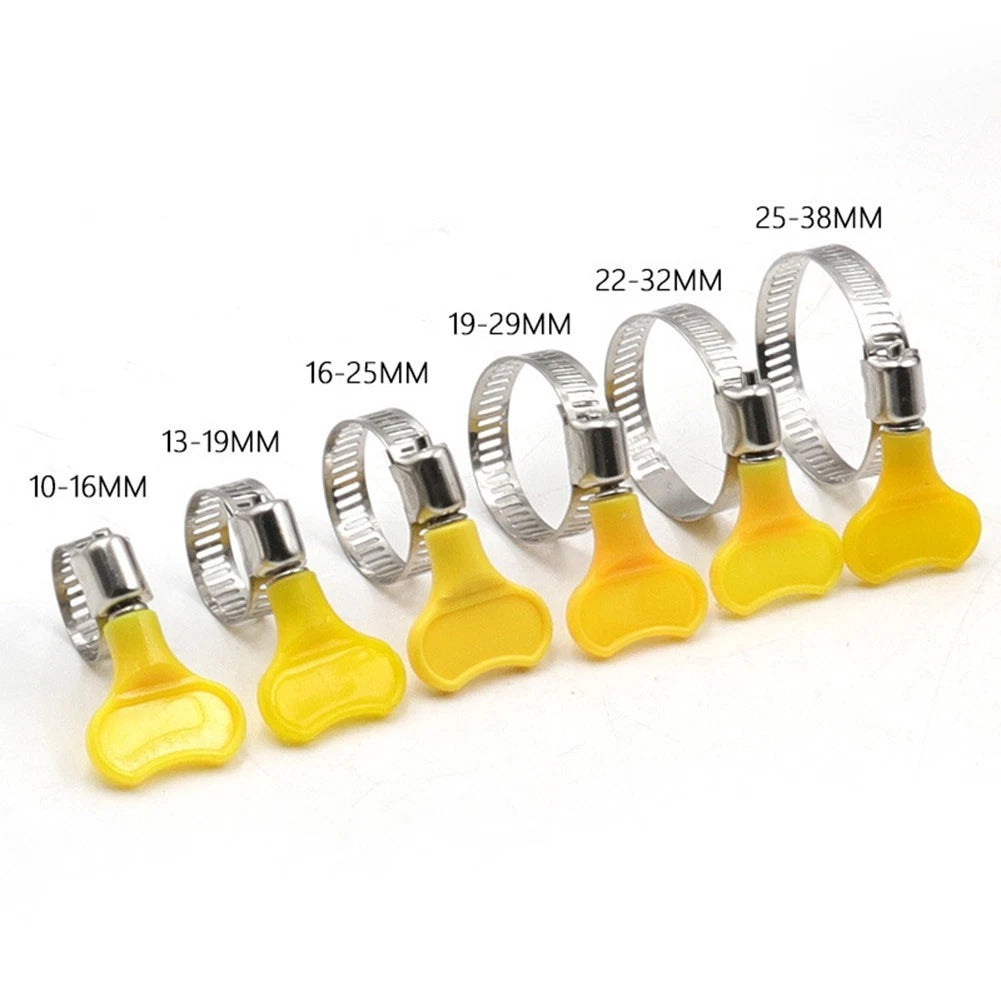 Hose Clamp Pipe Clip 10-38mm Adjustable Corrosion-resistant Fastening