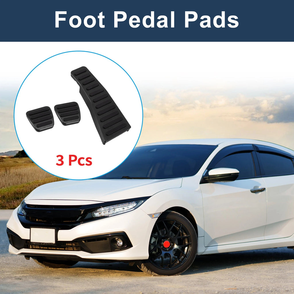3 Pcs Manual Foot Accelerator Pedal Covers Replacement for Honda Civic (2006–2009)