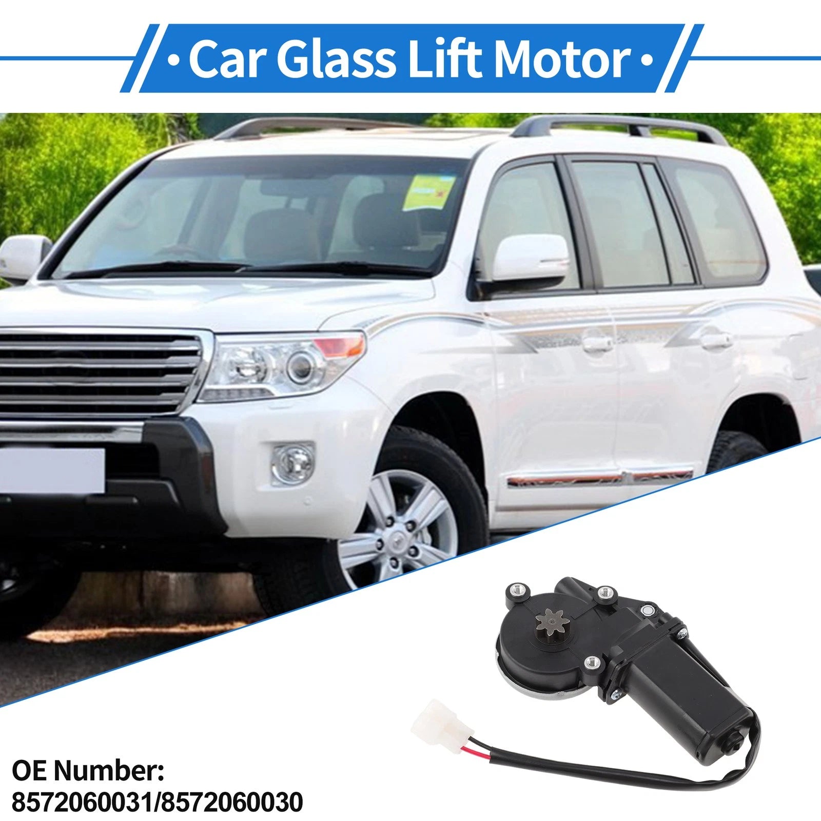 Front Right Power Window Regulator Lift Motor for Toyota Land Cruiser (2008–2019)