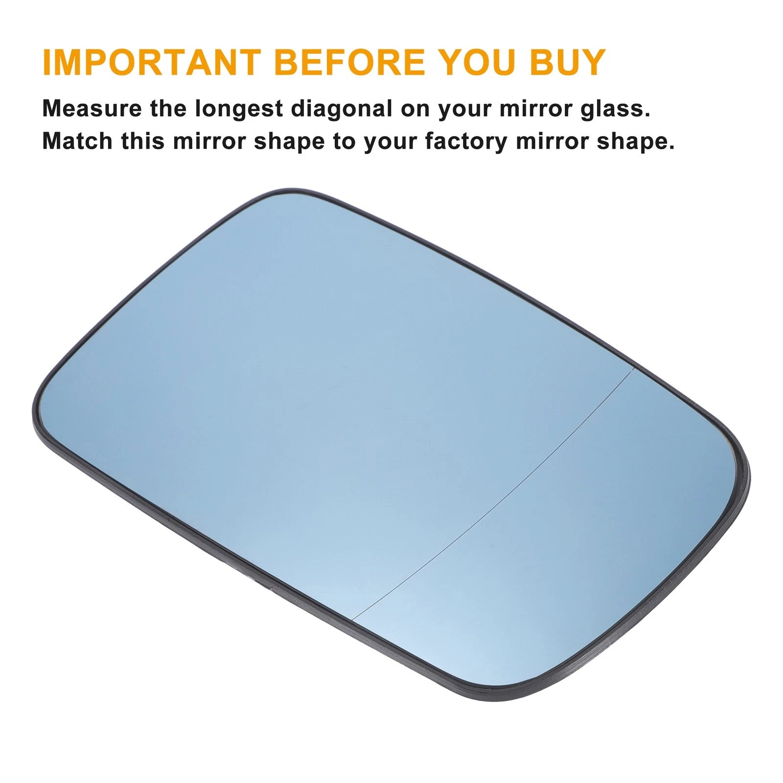 Right Side Heated Blue Mirror Glass for BMW 3 Series E46 (1999–2006)