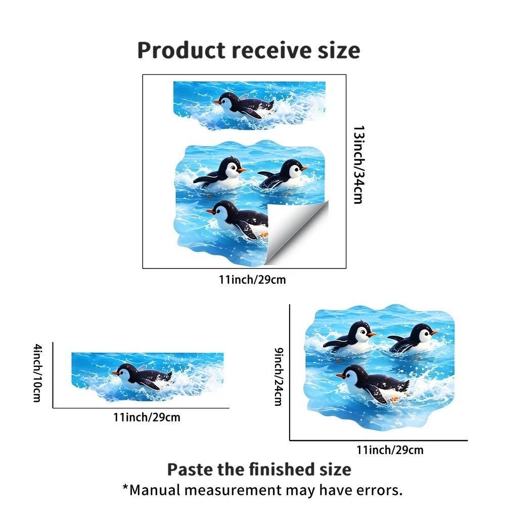 Toilet Seat Penguin Sticker for Humid Environments