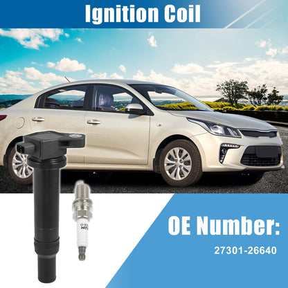 Ignition Coil Packs and Spark Plugs Kit for Hyundai Accent 1.6L (2011–2019)