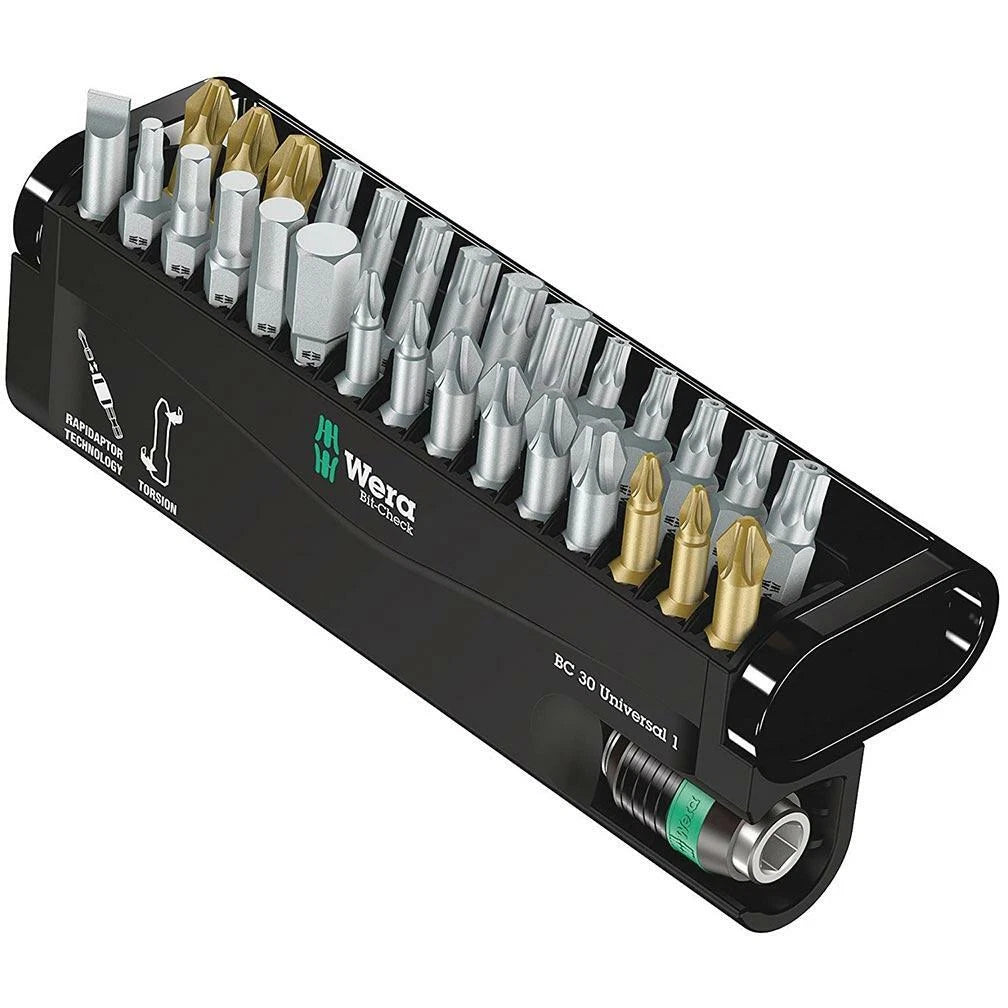 30-Piece Bit-Check Set for Universal Applications (Wera 05056440001)
