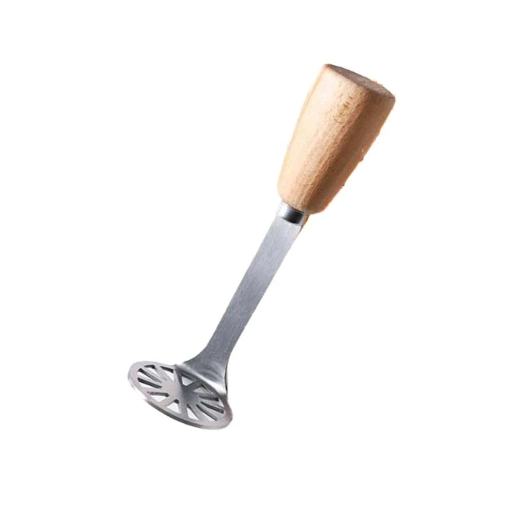 Wooden Handle Masher for Ergonomic Use (Rust Resistant)