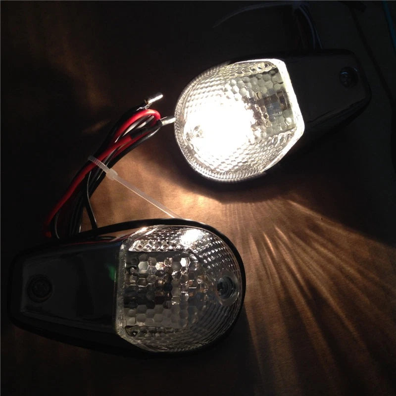 Clear Flush Mount Turn Signals for Universal Sportbikes (All Years)