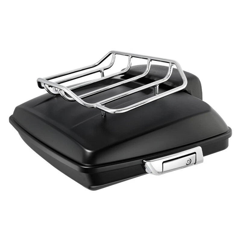 Matte Razor Trunk Backrest Mount Rack for Harley Touring Road Glide (2014–2026)