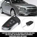 4 Button Key Fob Case Replacement for Chevrolet Keyless Entry (2006–2015)