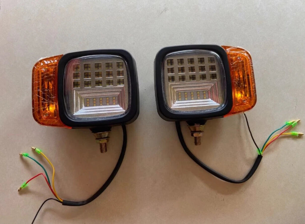 Combination Light Headlight with Turn Signal for Excavator Forklift (12/24V)