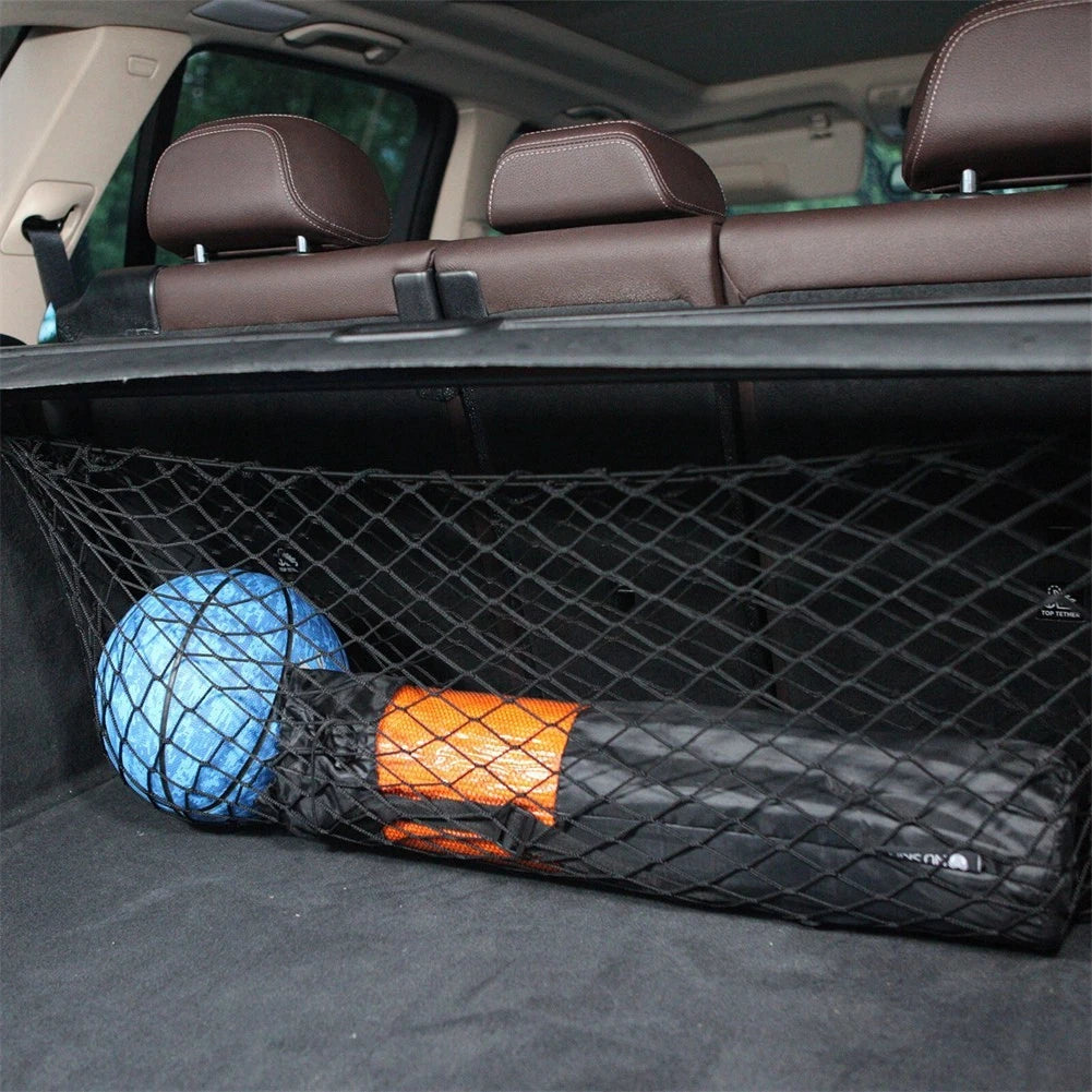 Double Layer Elastic Mesh Cargo Net for Car Trunk (110x40cm)