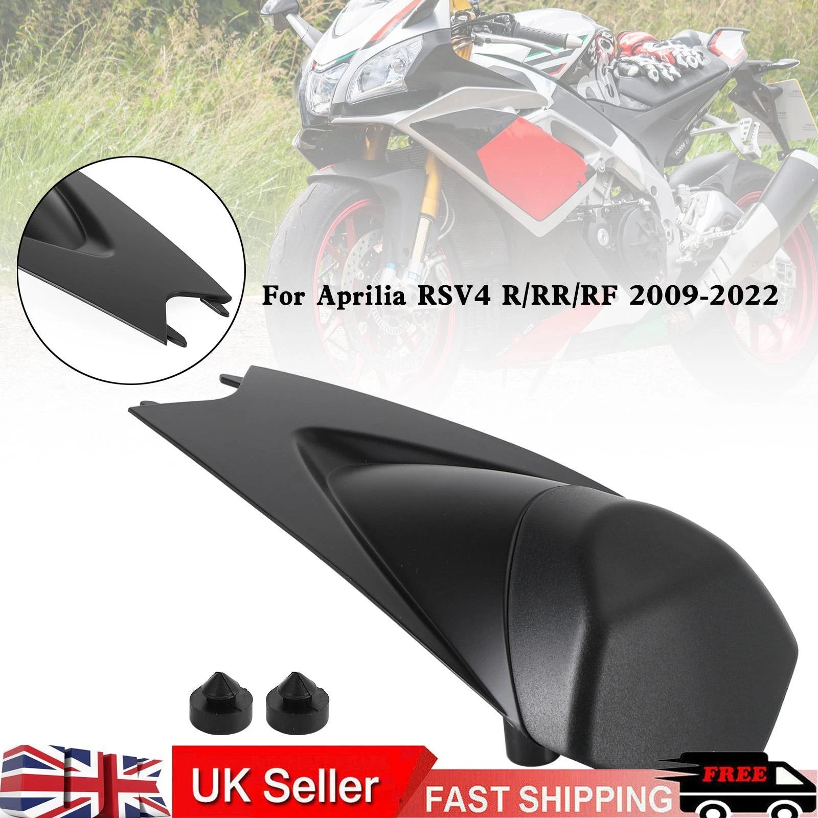 Rear Seat Cover Fairing Cowl for Aprilia RS4 RSV4 1000 (2009–2022) Matt Black T9