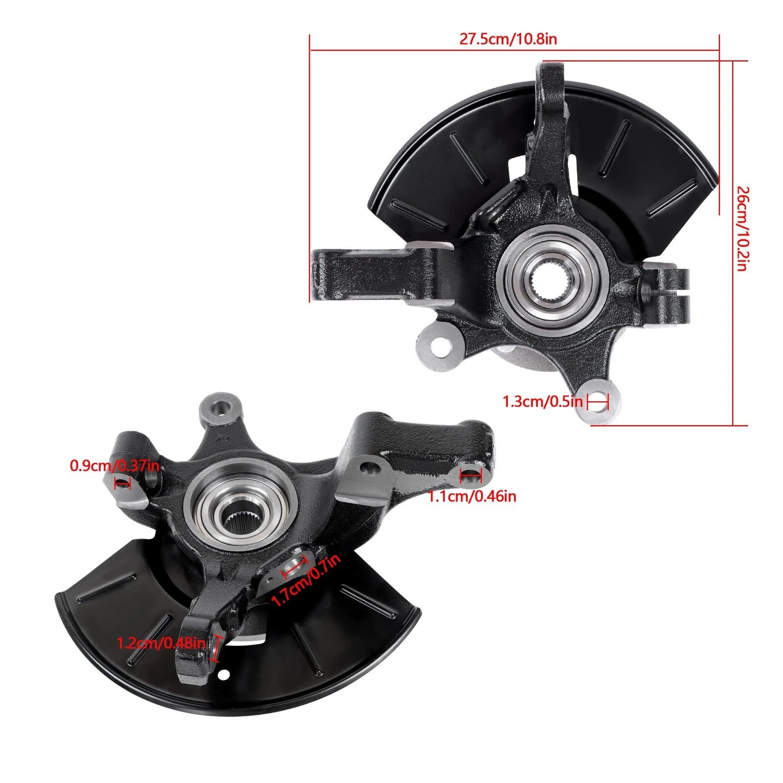 Front Knuckle & Wheel Hub Bearing for Mercury Mariner (2005–2011)