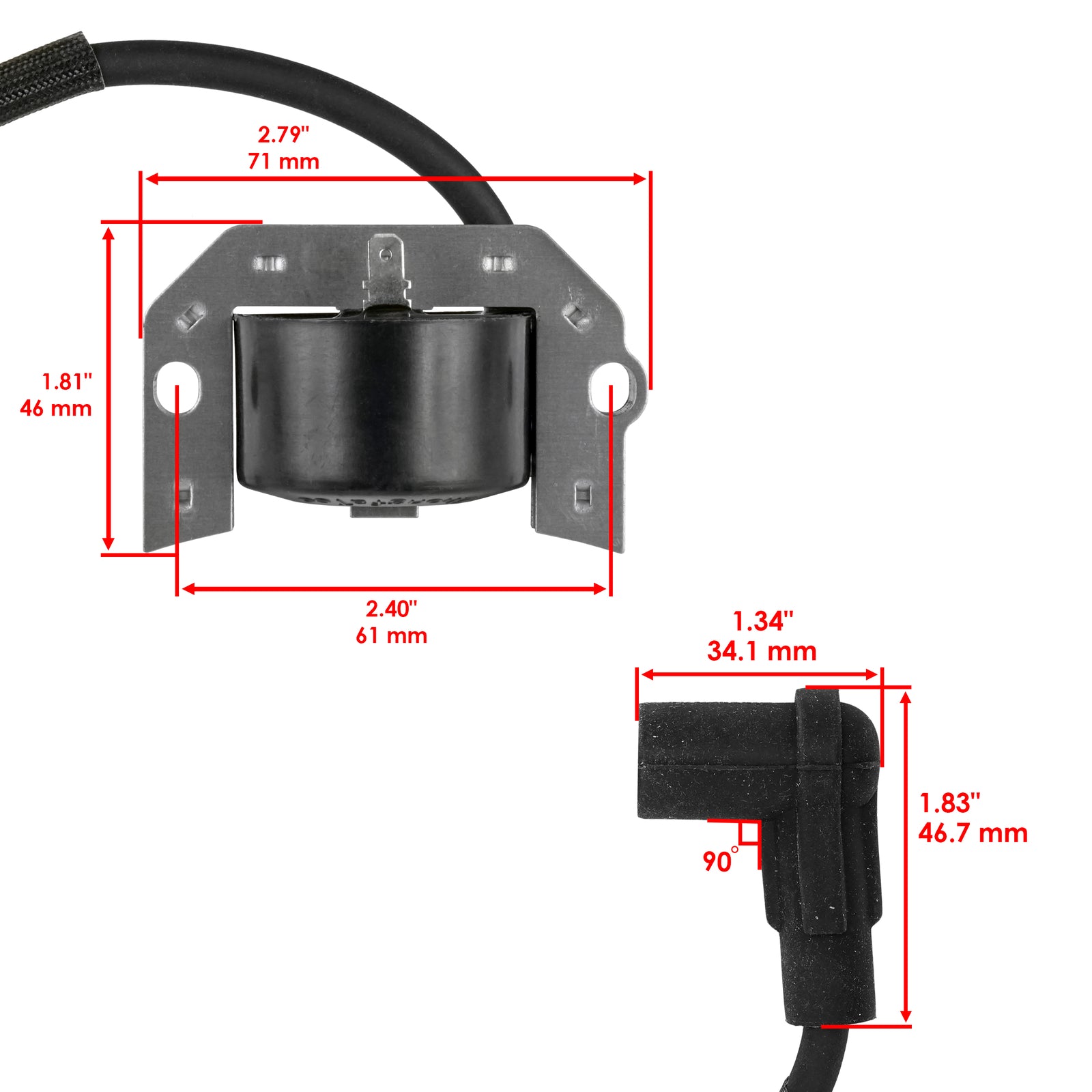 Ignition Coil Replacement for John Deere LT180 LT190 LTR180 (MIA11064)